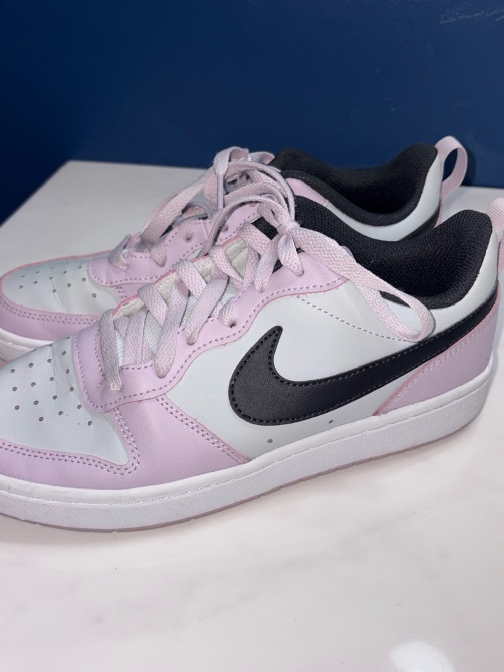 Nike Women’s Low-Top Sneakers in Lilac, White & Black
